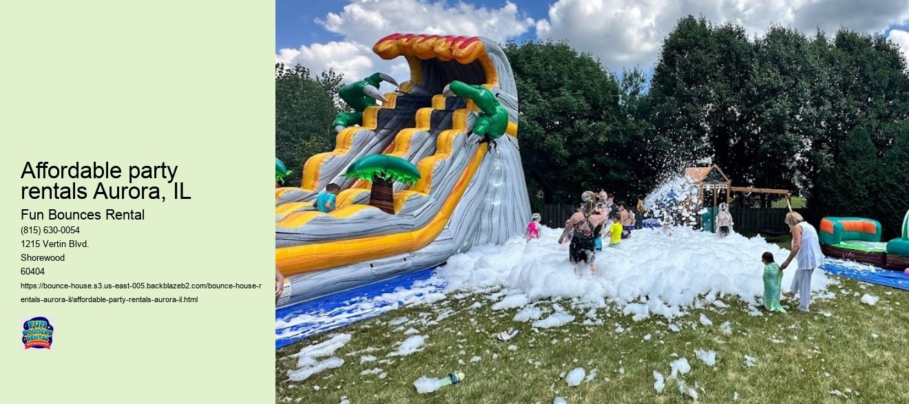 Bounce Into Excitement with Fun Bounces Rental: Aurora's Premier Bounce House Rentals!