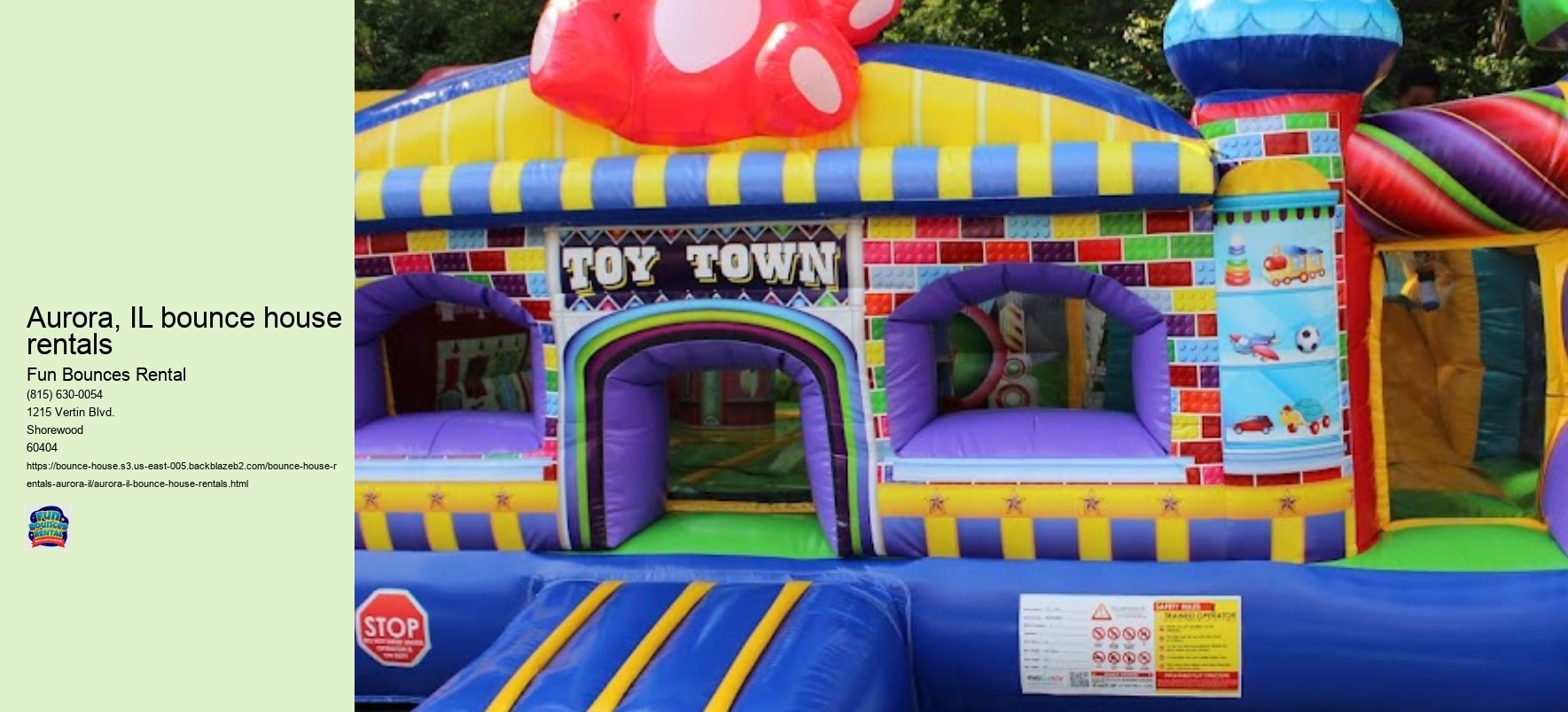 Aurora, IL bounce house rentals 