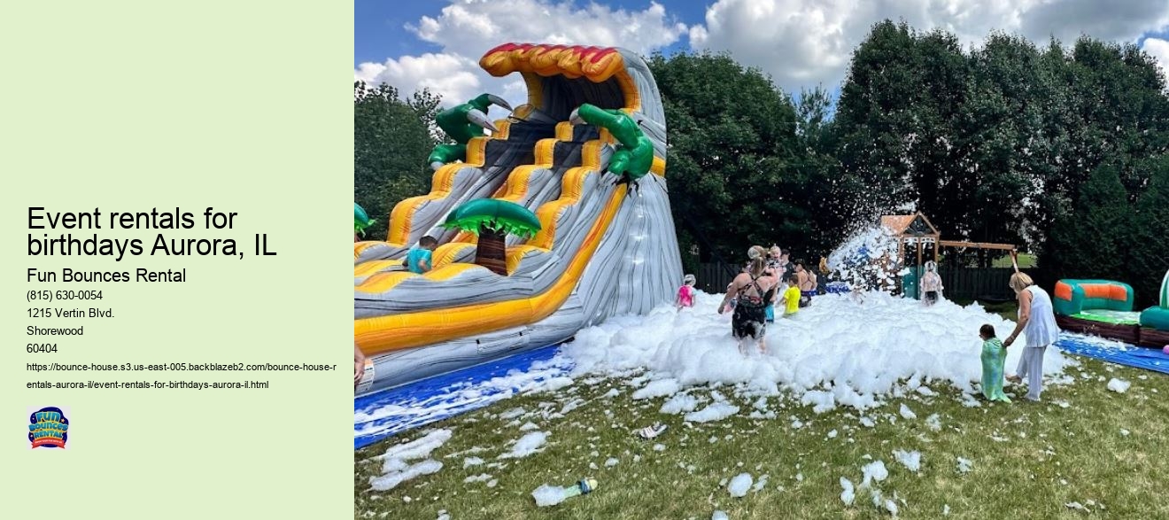 Bounce Beyond Ordinary: Fun Bounces Rental Elevates Your Aurora Event!