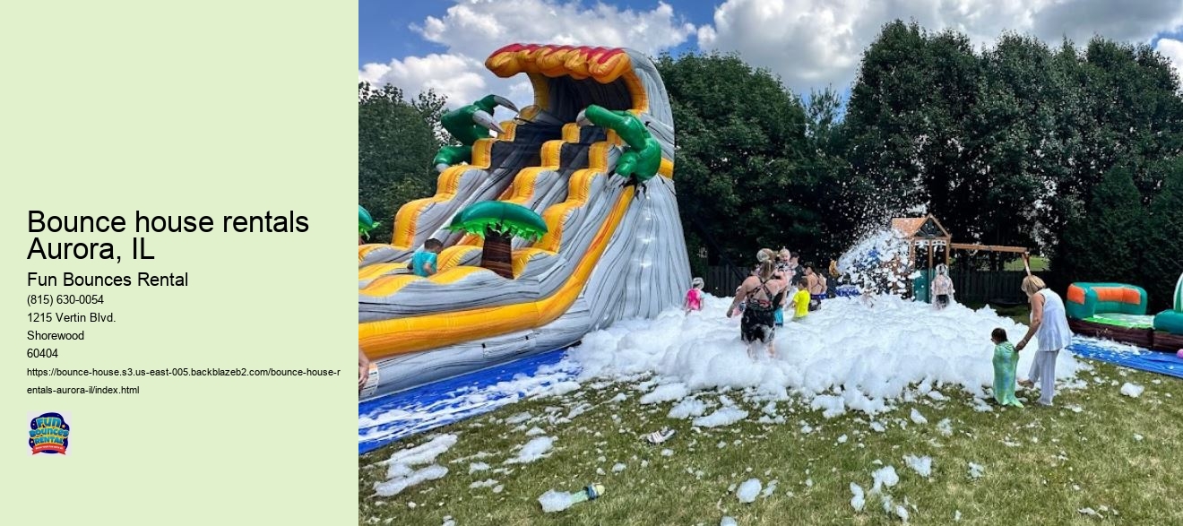 Fun Bounces Rental: Your One-Stop Shop for Bounce House Fun in Aurora, IL!