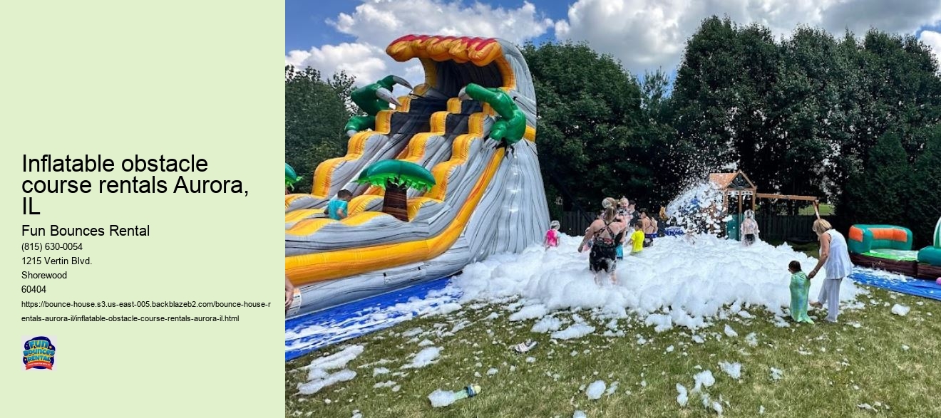 Inflatable obstacle course rentals Aurora, IL