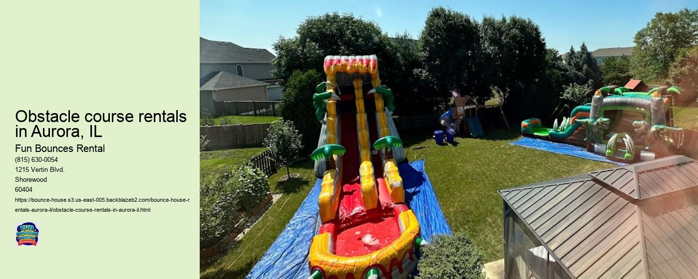Obstacle course rentals in Aurora, IL