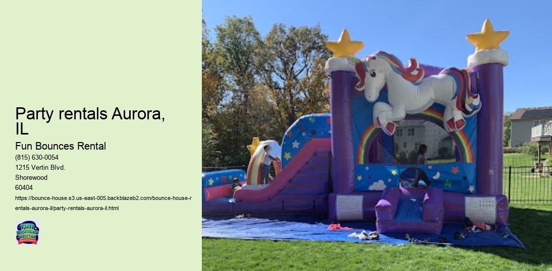 Make Your Party Unforgettable with Fun Bounces Rental's Bounce House Extravaganza in Aurora!