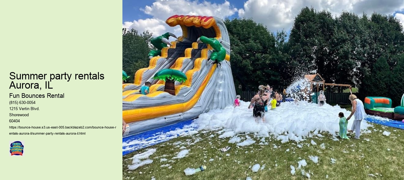 Experience the Thrill of Bounce House Fun with Fun Bounces Rental in Aurora, IL!