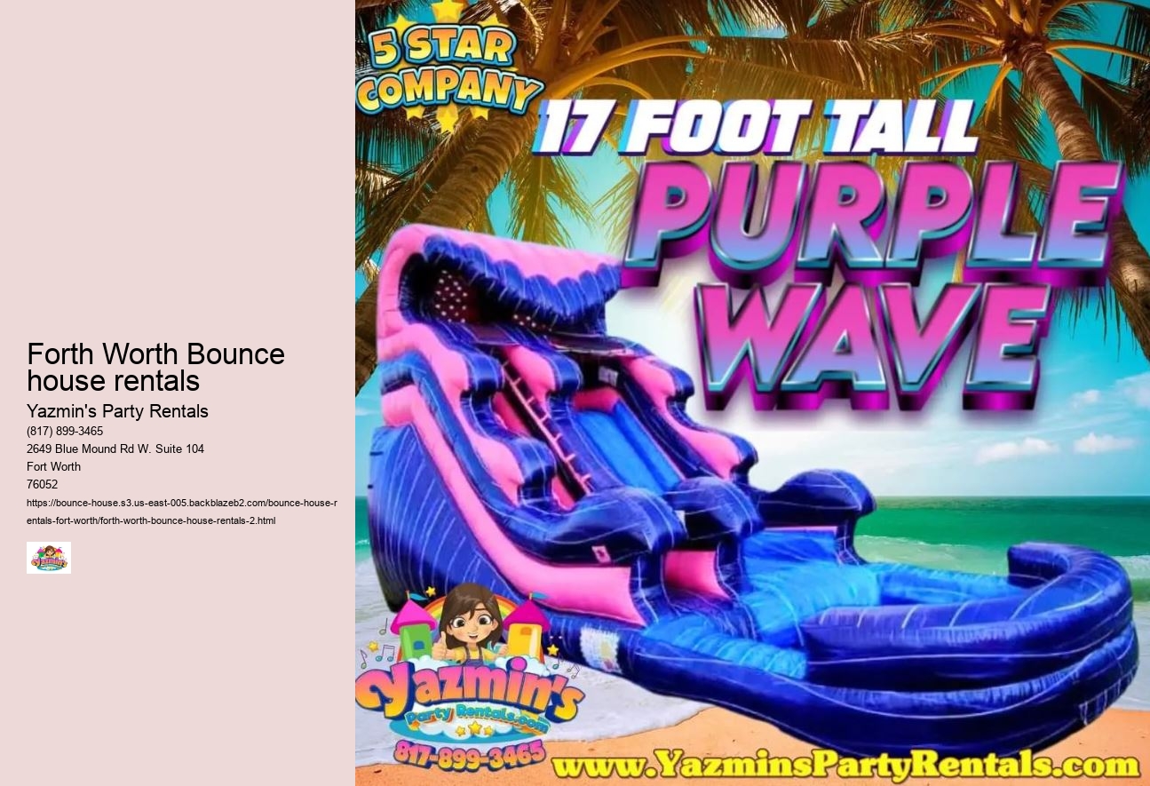 Forth Worth Bounce house rentals