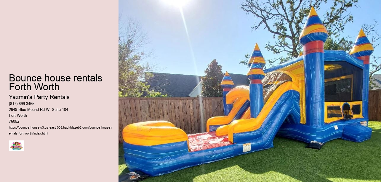 Bounce house rentals Forth Worth