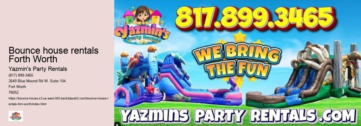 Inflatable rentals Forth Worth