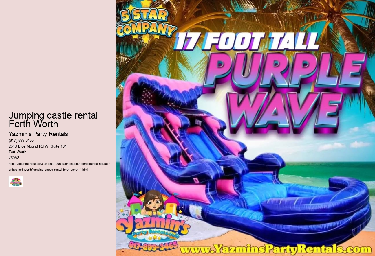 Jumping castle rental Forth Worth 