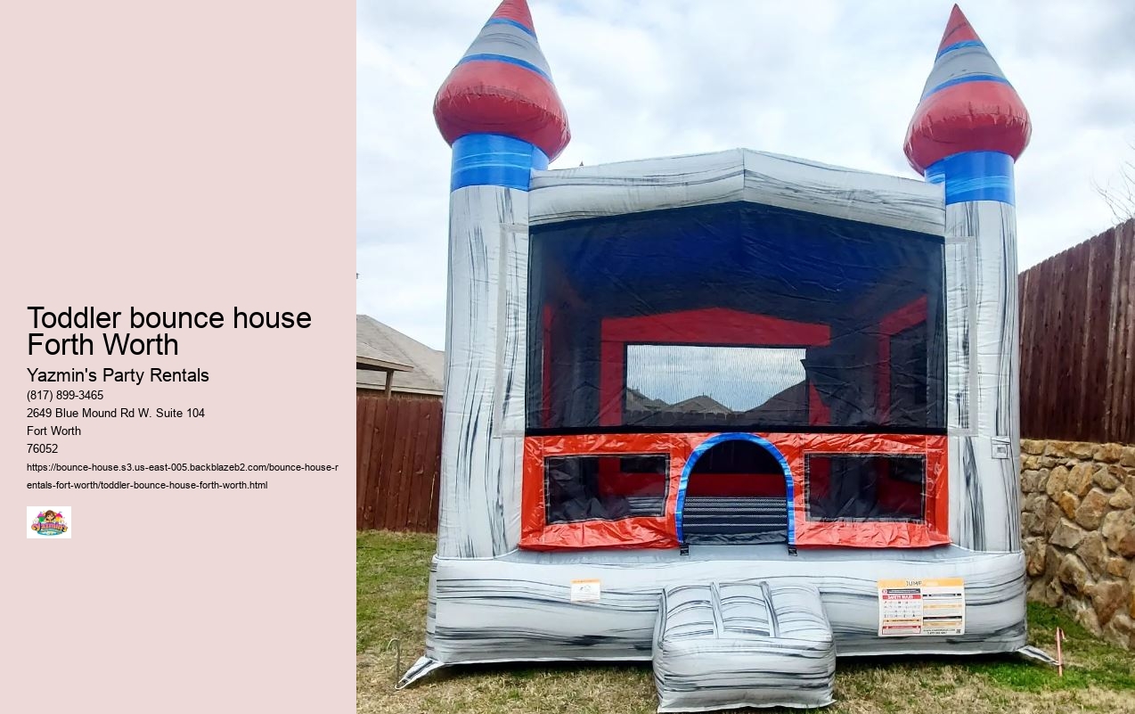 Toddler bounce house Forth Worth
