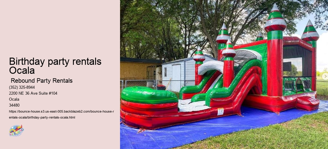 Birthday party rentals Ocala