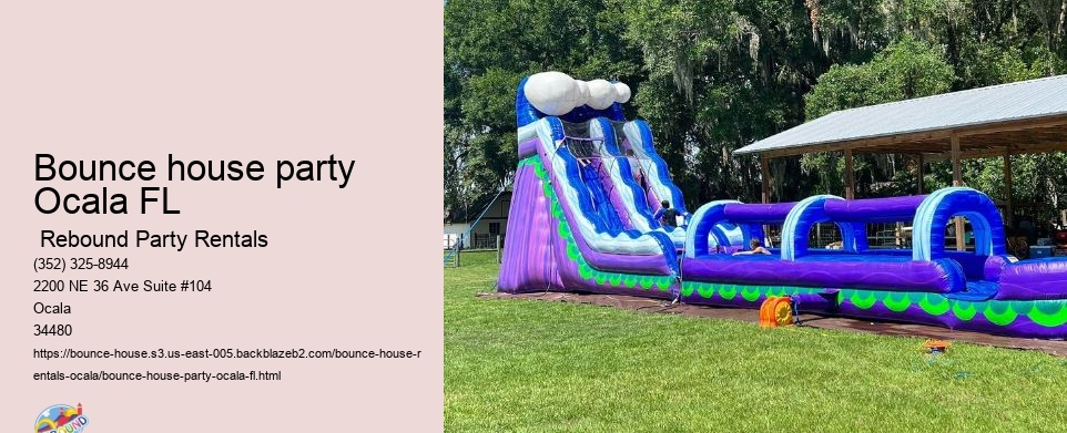 Bounce house party Ocala FL