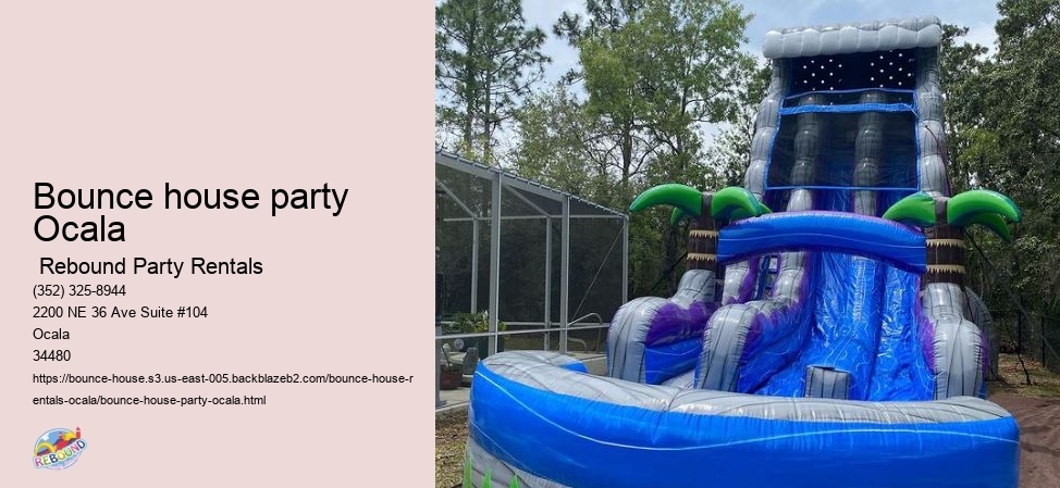Bounce house party Ocala