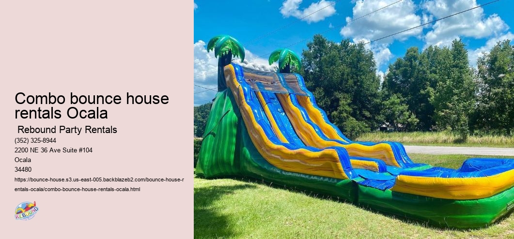 Your Event, Our Expertise: Rebound Party Rentals' Bounce House Rentals in Ocala
