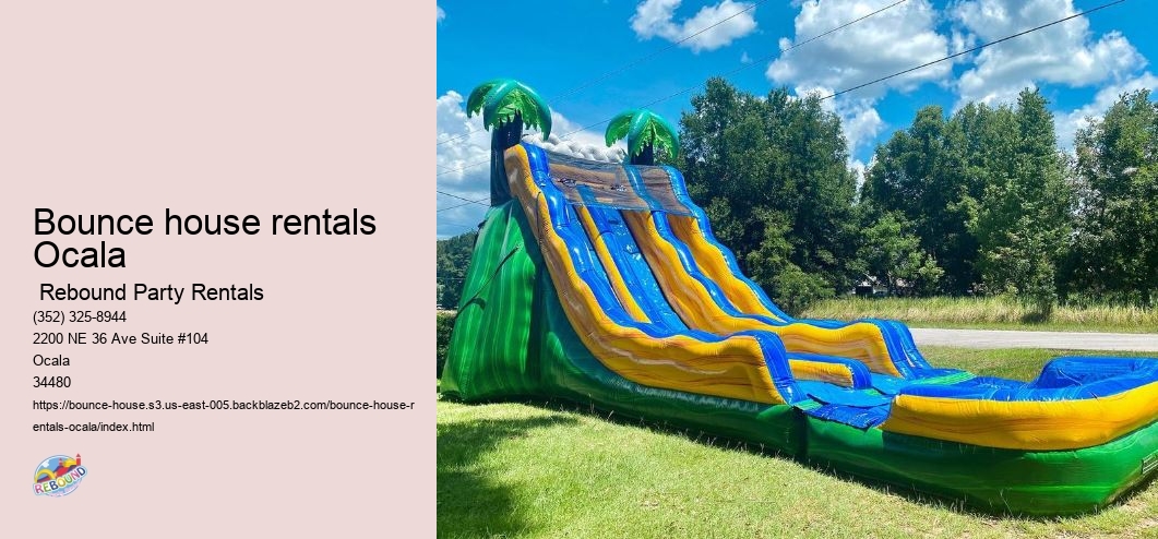 Experience Joy with Rebound Party Rentals' Bounce House Rentals in Ocala