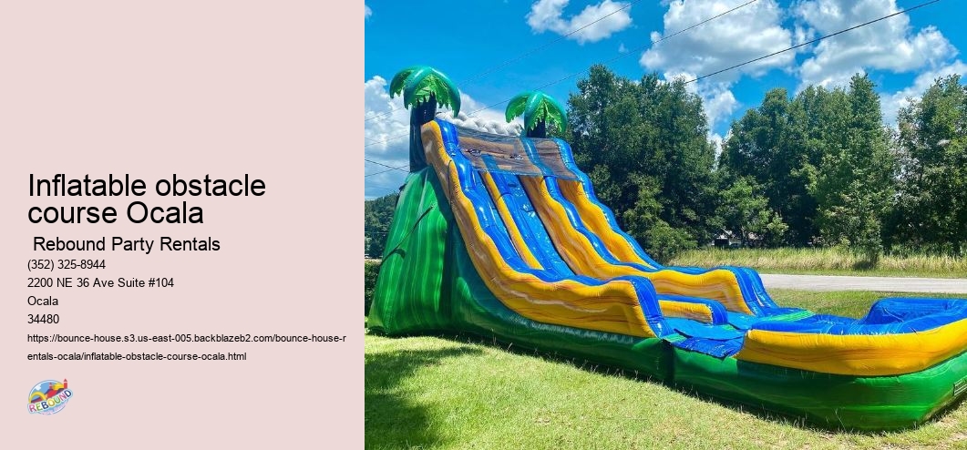 Experience Joy with Rebound Party Rentals' Bounce House Rentals in Ocala