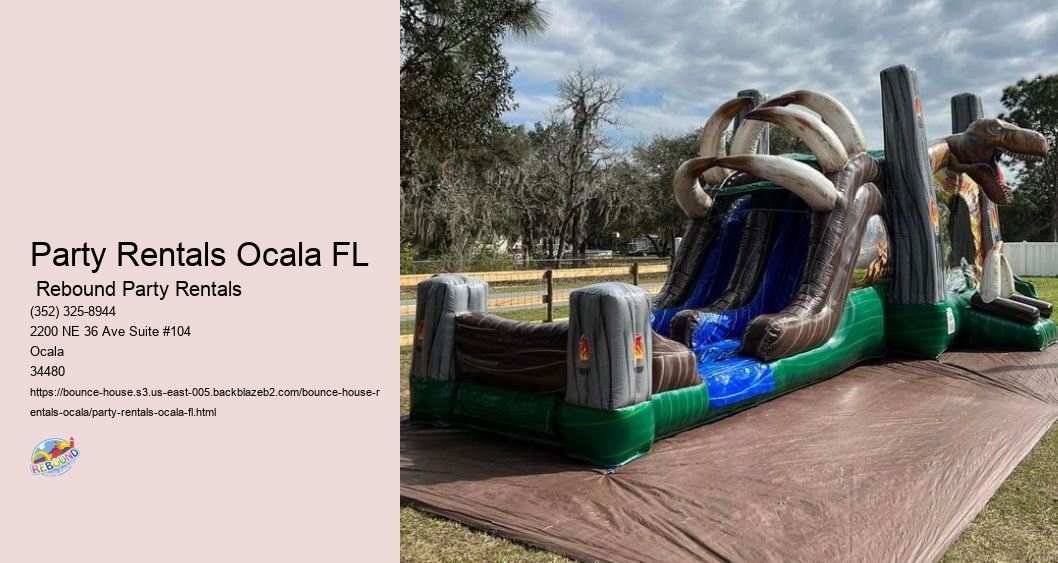 Unleash Smiles: Rebound Party Rentals' Bounce House Rentals in Ocala