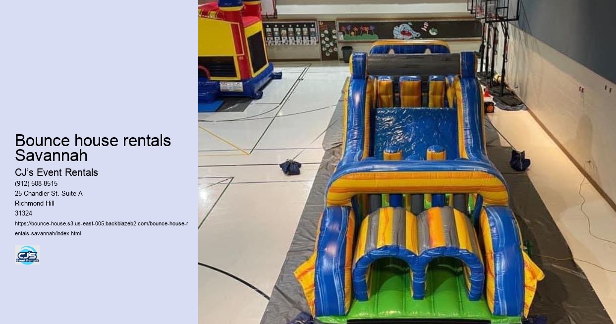 Bounce house rentals Savannah