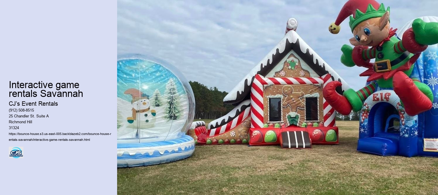 Savannahs Source for Bouncing Fun: CJs Event Rentals Makes Events Pop!