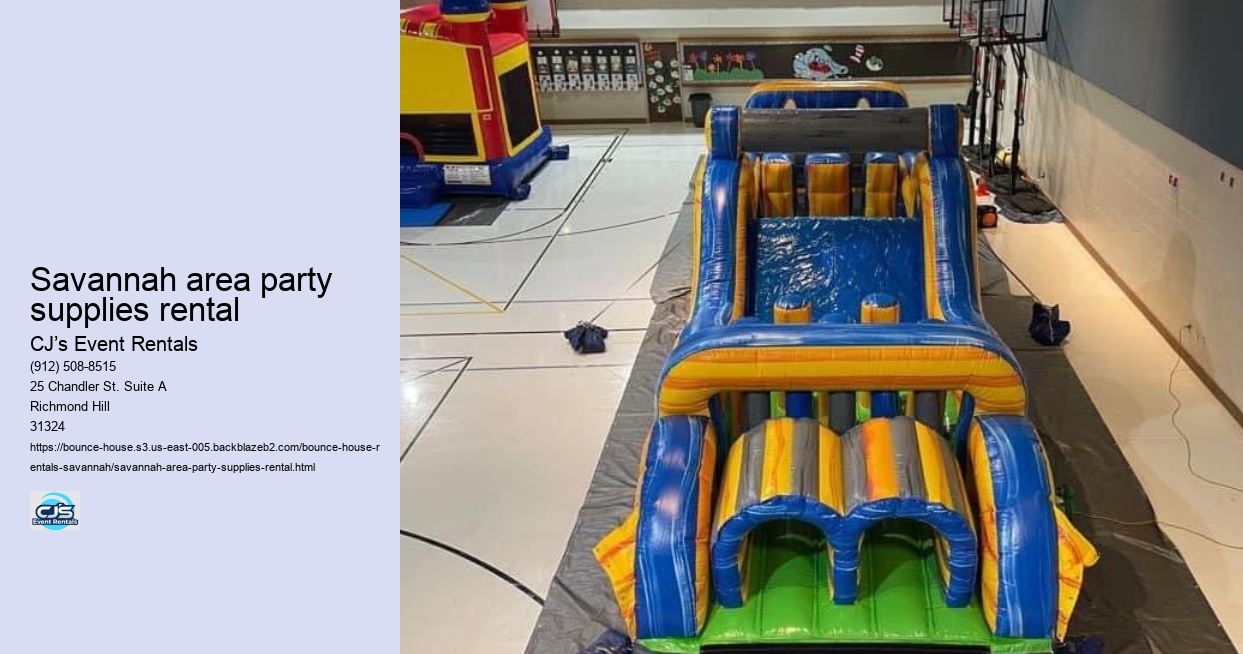 Bounce, Play, Repeat: CJs Event Rentals Keeps Savannahs Parties Going!