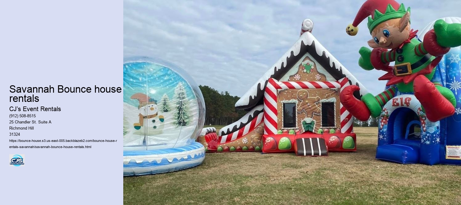 Savannah Bounce house rentals