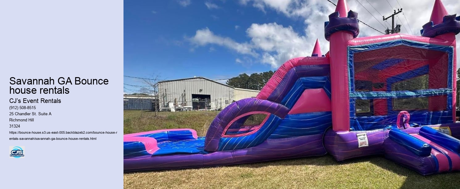Savannah GA Bounce house rentals