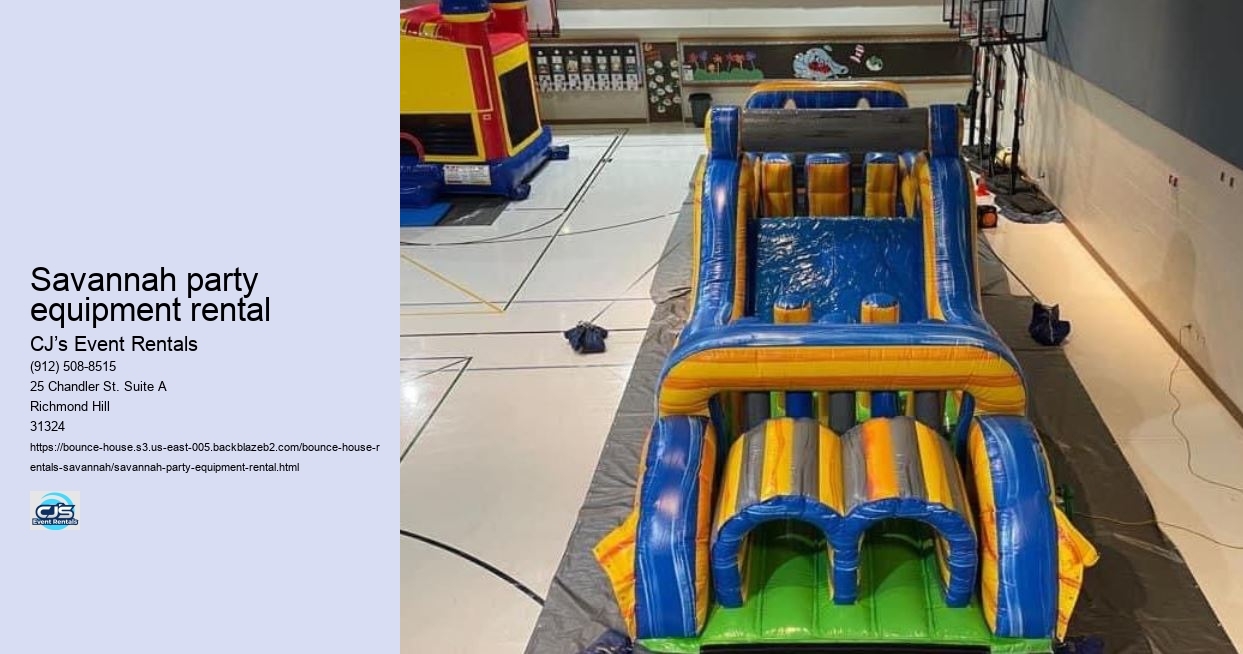 Get Ready to Bounce: CJs Event Rentals Offers the Best in Savannah!